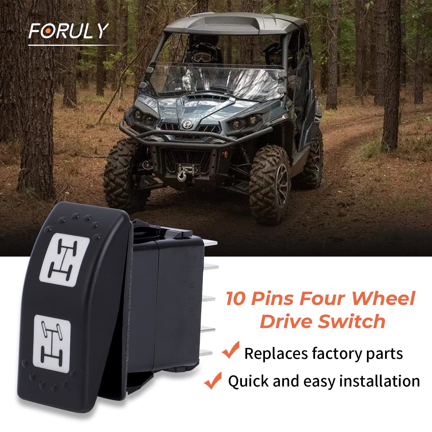 Amazon.com: Foruly Replace 710001737 Four Wheel Drive Switch